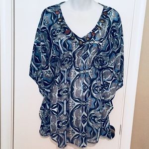 New York & Company Sheer Tunic